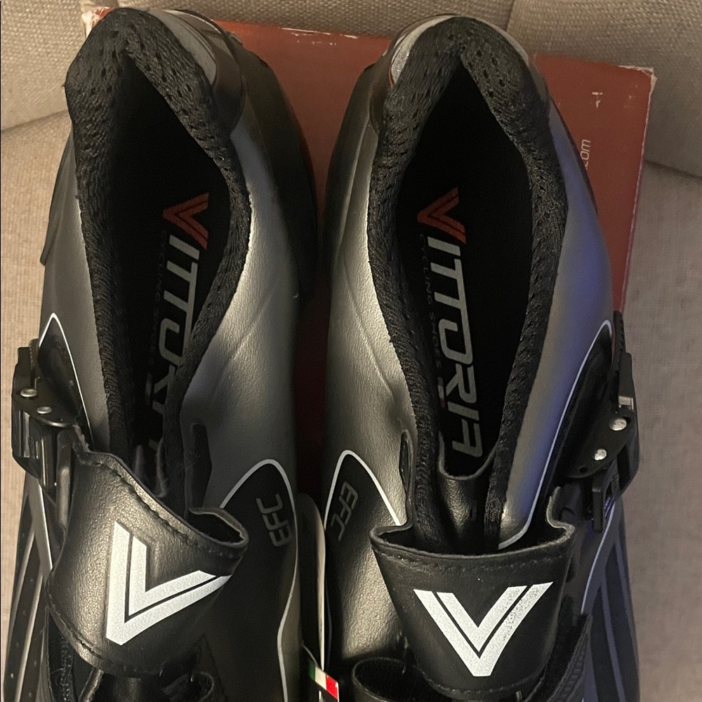 NEW VITTORIA Performance men's force spd spin cycling shoes in black -size 47